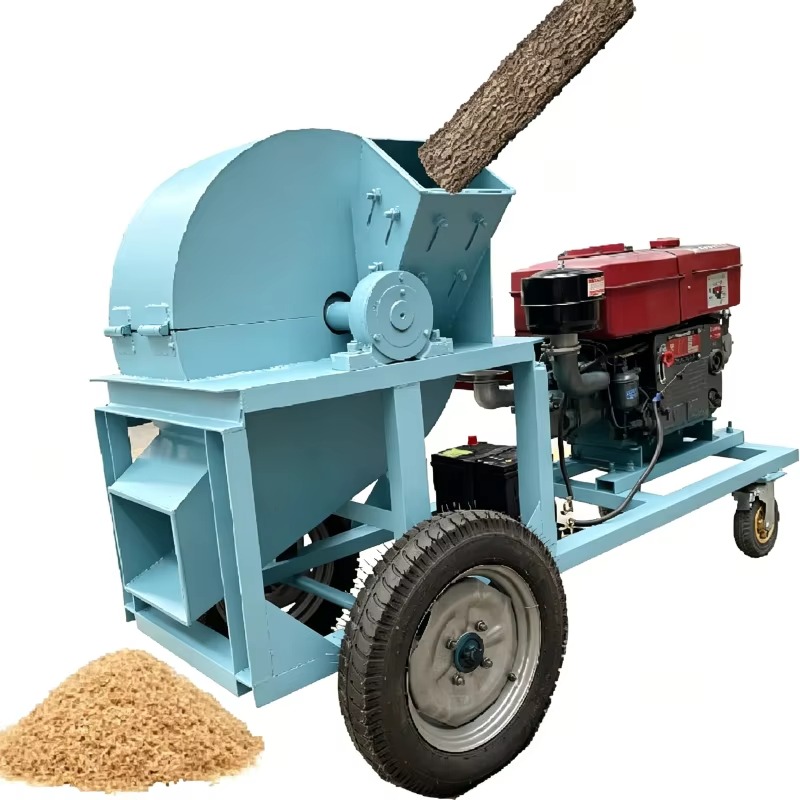Garden Branch Shredder Wood Chipper - Broyeur de bois mobile professionnel, broyeur
