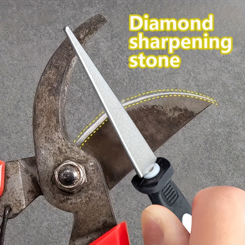 Electric Pruning Shears Replacement Blade - Aiguiseur de diamant, lime à double