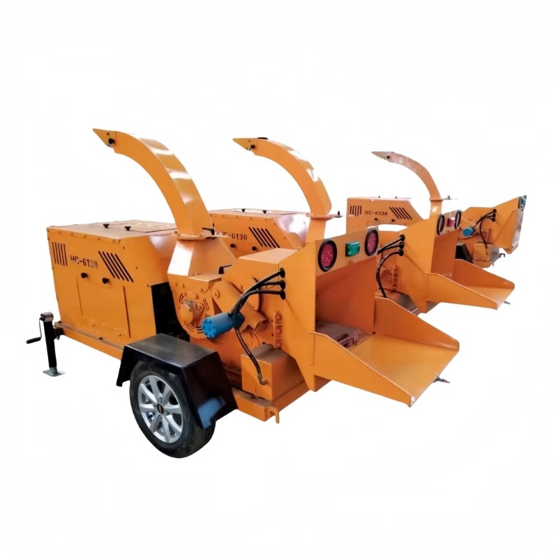 Garden Branch Shredder Wood Chipper - Broyeur de bois motorisé mobile pour
