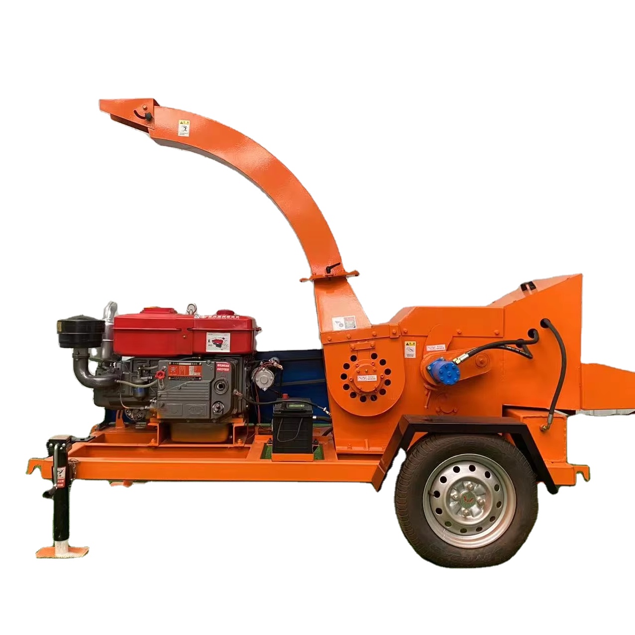 Garden Branch Shredder Wood Chipper - Broyeur à tambour mobile 32/102HP pour