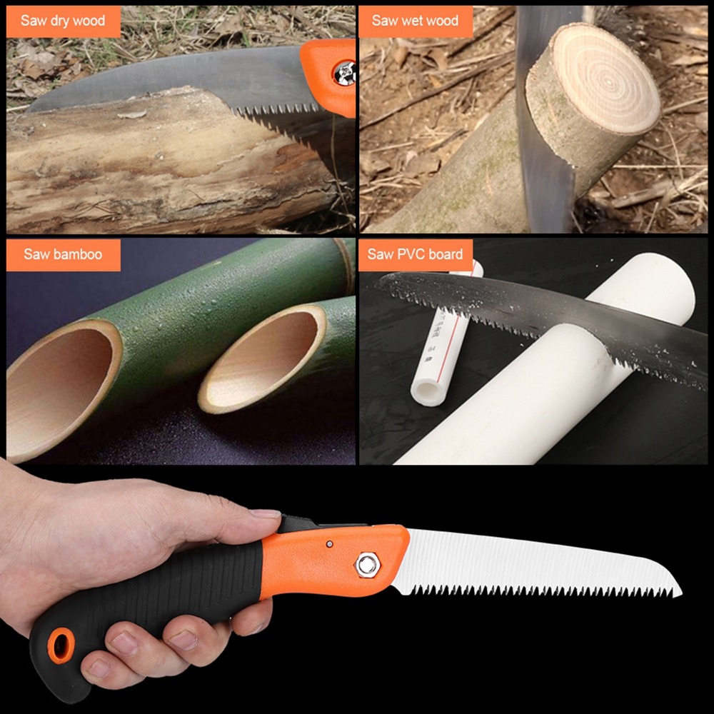 Scie à élaguer pliable orange  - Pruning Saw Folding Hand Saw Tree avis et prix