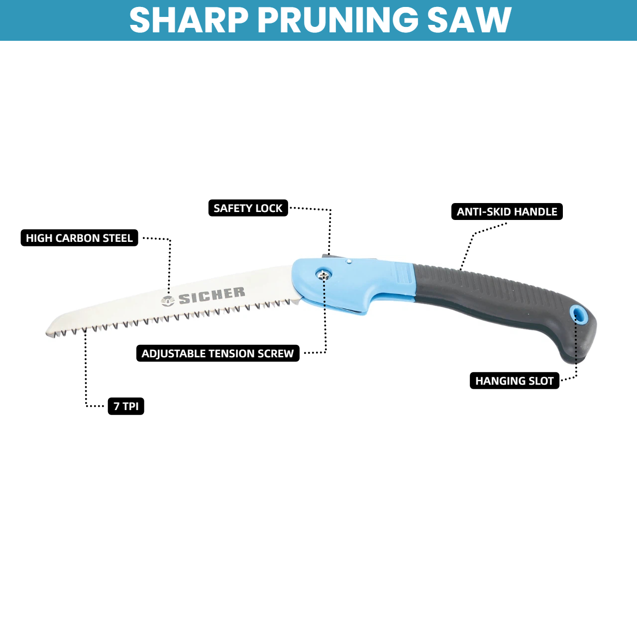 Scie à élaguer pliable de 6 po - Pruning Saw Folding Hand Saw Tree avis et prix