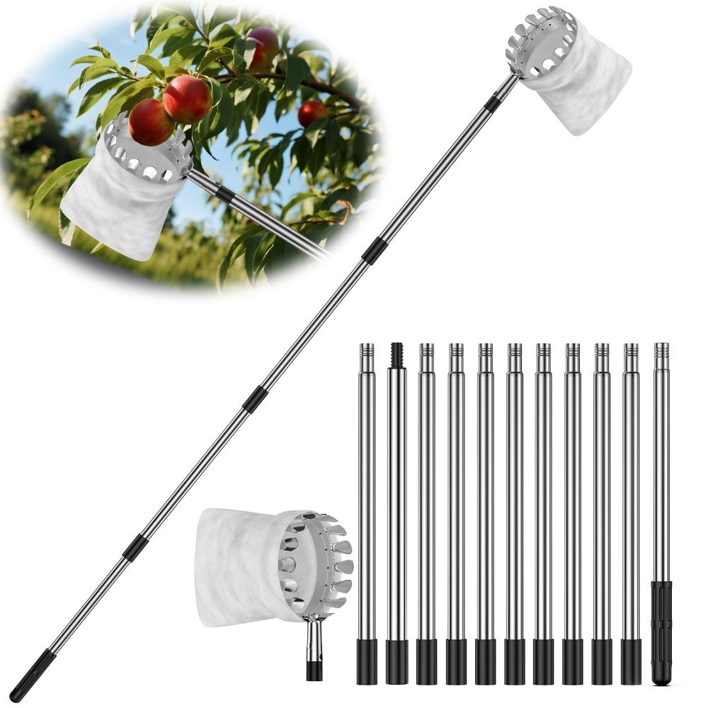 Cueilleur de fruits en acier i - Fruit Picker Basket Telescopic Pole avis et prix