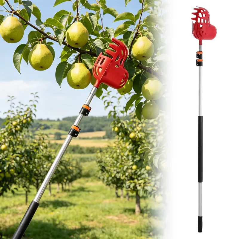 Cueilleur de fruits manuel tél - Fruit Picker Basket Telescopic Pole avis et prix