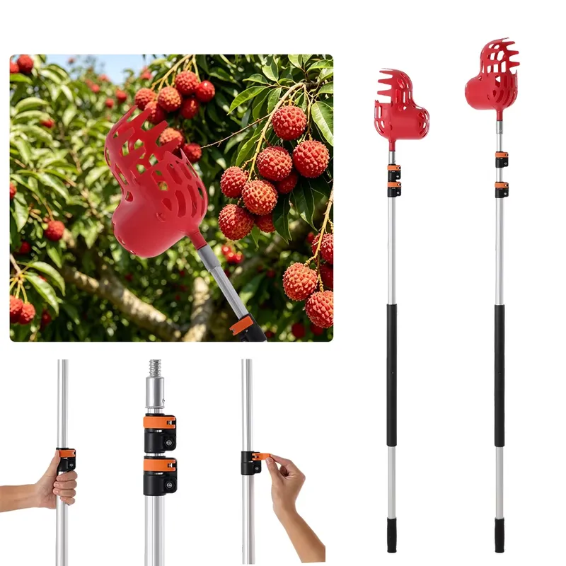 Cueilleur de fruits manuel tél - Fruit Picker Basket Telescopic Pole avis et prix