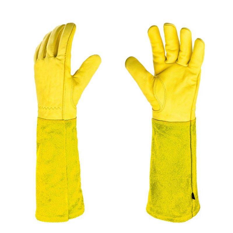 Gants de jardinage AEE4-Rose p - Gardening Gloves Thorn Proof Leather avis et prix
