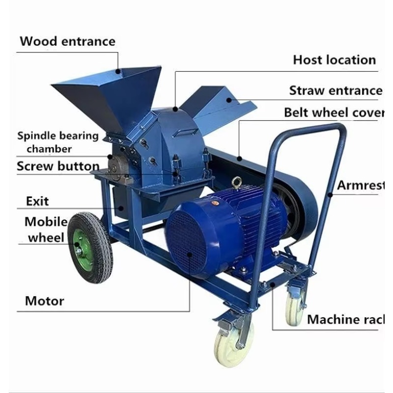 Broyeur de bois commercial mob - Garden Branch Shredder Wood Chipper avis et prix