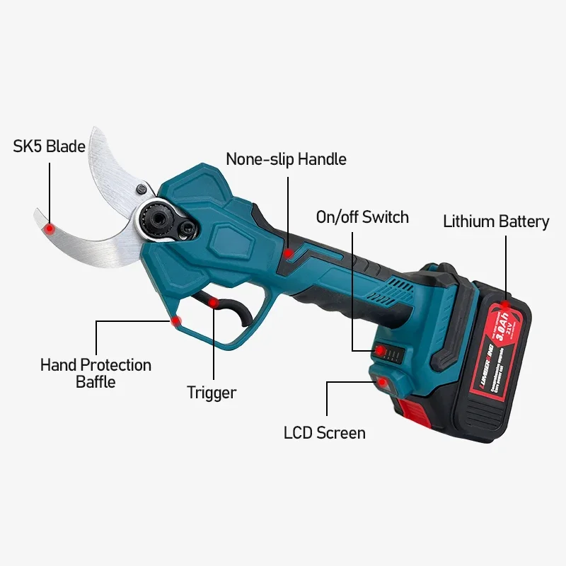 Sécateur électrique sans fil d - Electric Pruner With Extension Pole avis et prix