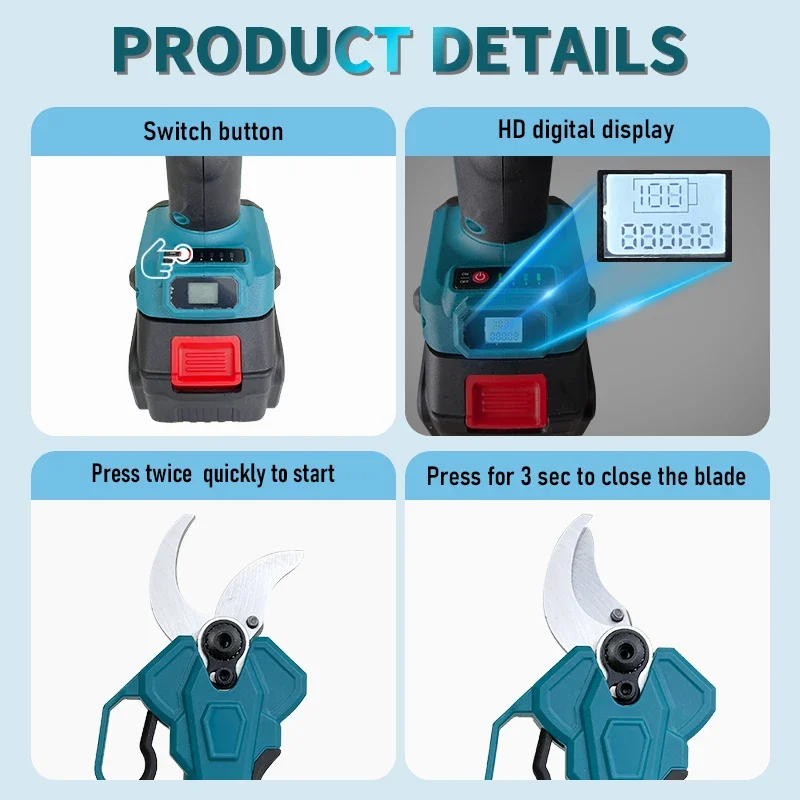 Sécateur électrique sans fil d - Electric Pruner With Extension Pole avis et prix