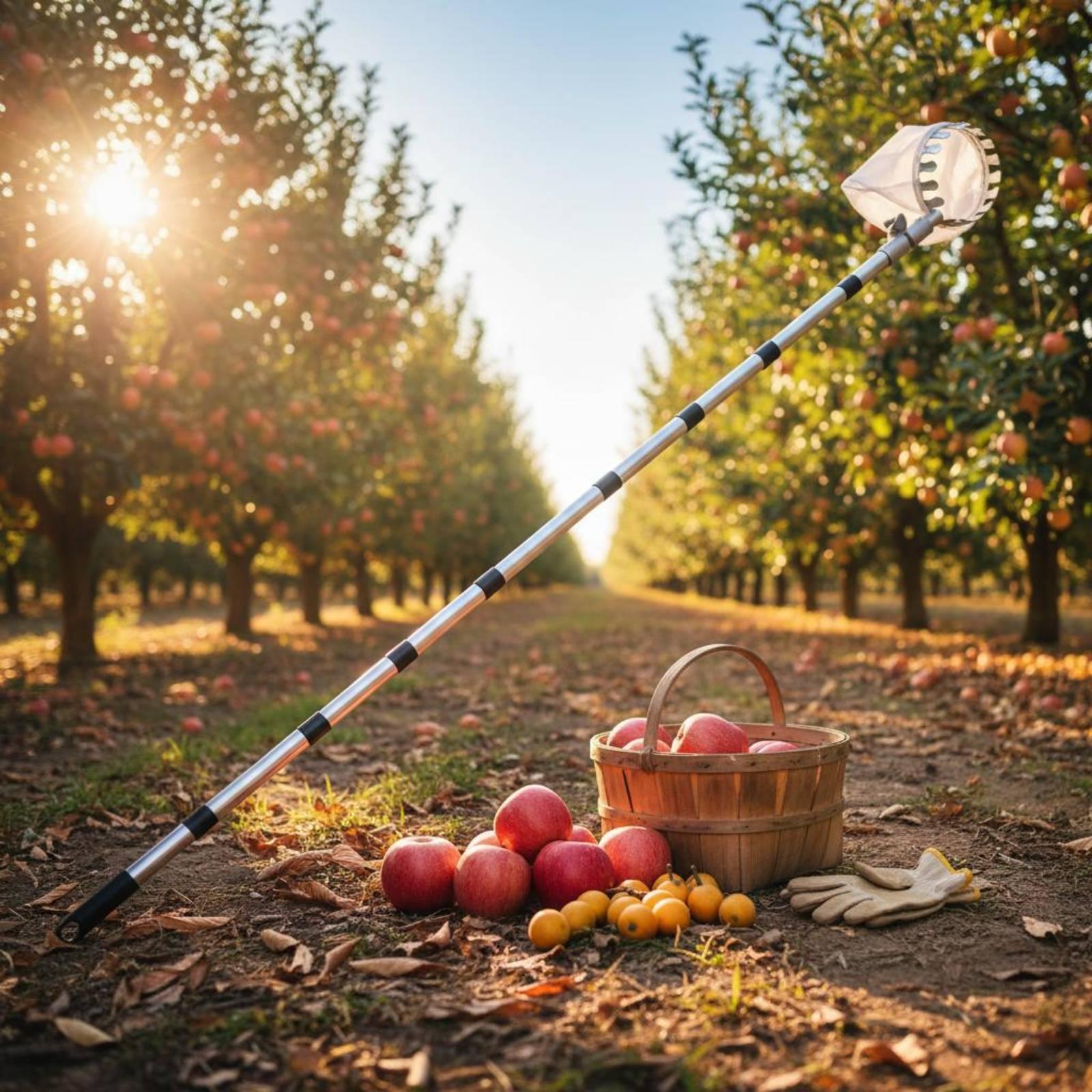 Cueilleur de fruits industriel - Fruit Picker Basket Telescopic Pole avis et prix