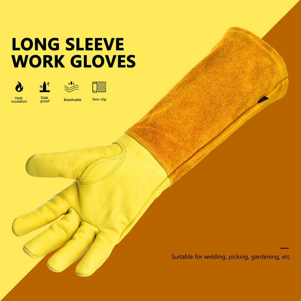Gants de jardinage à longue ép - Gardening Gloves Thorn Proof Leather avis et prix