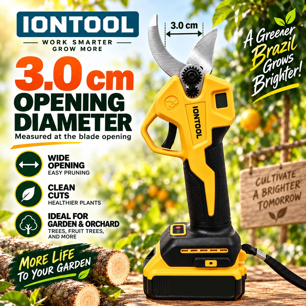 Cisailles de taille électrique - Cordless Electric Pruning Shears 30Mm avis et prix