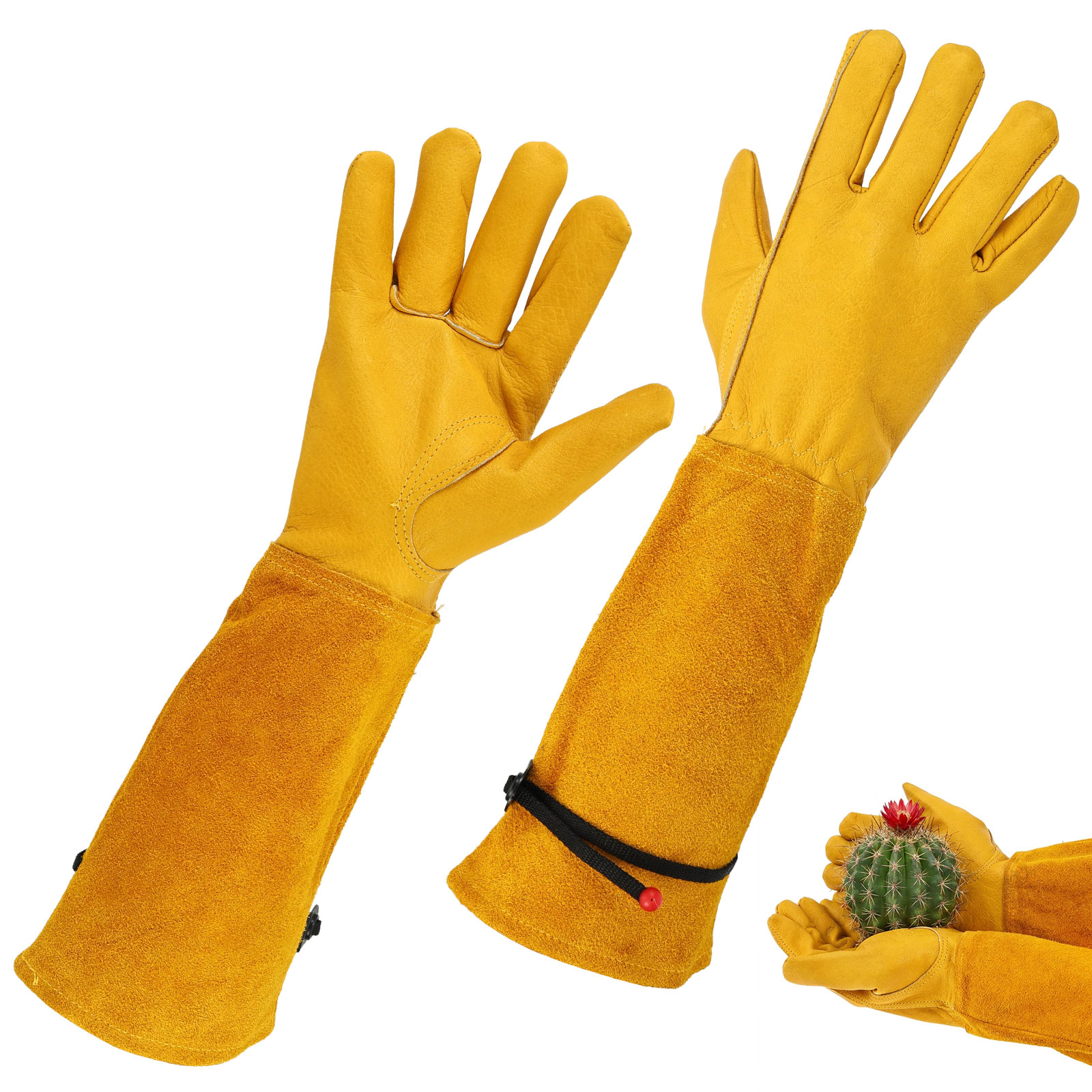 Gants de jardinage longs en cu - Gardening Gloves Thorn Proof Leather avis et prix