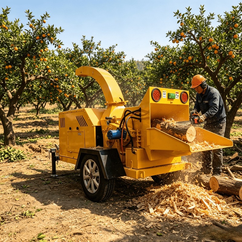 Mini broyeur de bois 1T/H, mac - Garden Branch Shredder Wood Chipper avis et prix