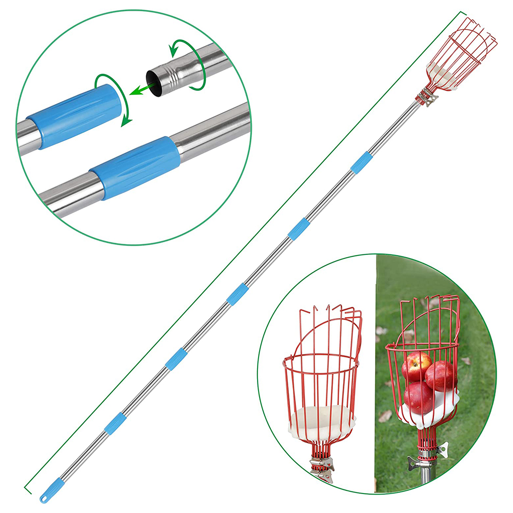 Perche télescopique longue por - Fruit Picker Basket Telescopic Pole avis et prix