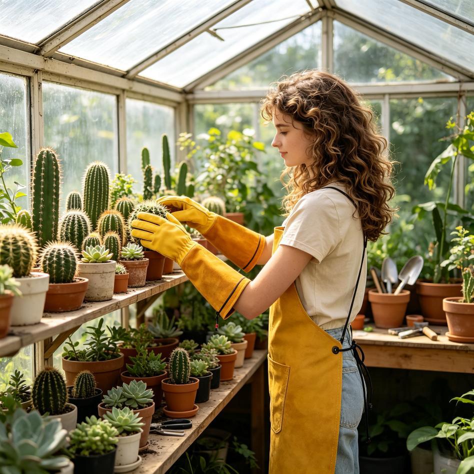 Gants de jardin en cuir respir - Gardening Gloves Thorn Proof Leather avis et prix