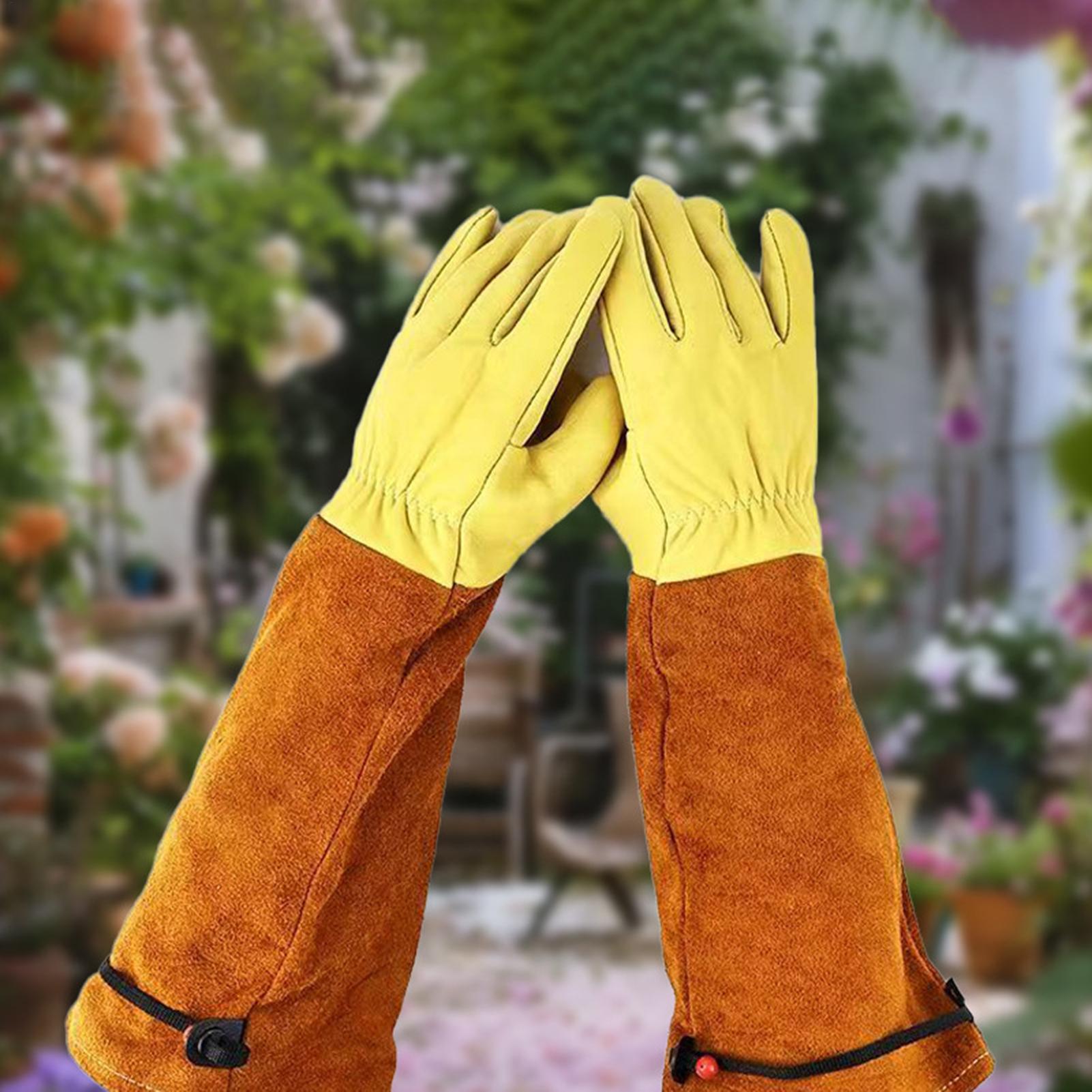 Gants de jardin en cuir respir - Gardening Gloves Thorn Proof Leather avis et prix