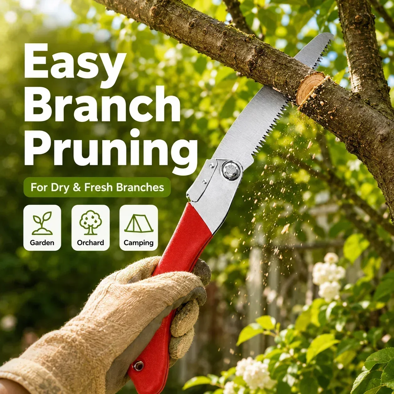 Scie à élaguer pliante 210 mm  - Pruning Saw Folding Hand Saw Tree avis et prix
